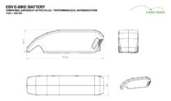 E-Bike Vision - EBV Batterie De Cadre Compatible Bosch Active (Plus) / Performance (CX) 36 V -Monde Du Velo 540 3840x2160