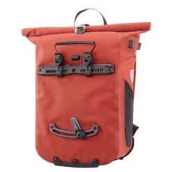 Ortlieb -Vario Plus - Sac à Dos & Sacoche Vélo 2en1 - 26 Litres -Monde Du Velo ortlieb vario plus 26 litres dark chili sacoche arriere de velo 3840x2160