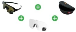 TriEye View Sport Edition HD - Lunettes De Soleil Avec Rétroviseur + Verres Transparents + étui